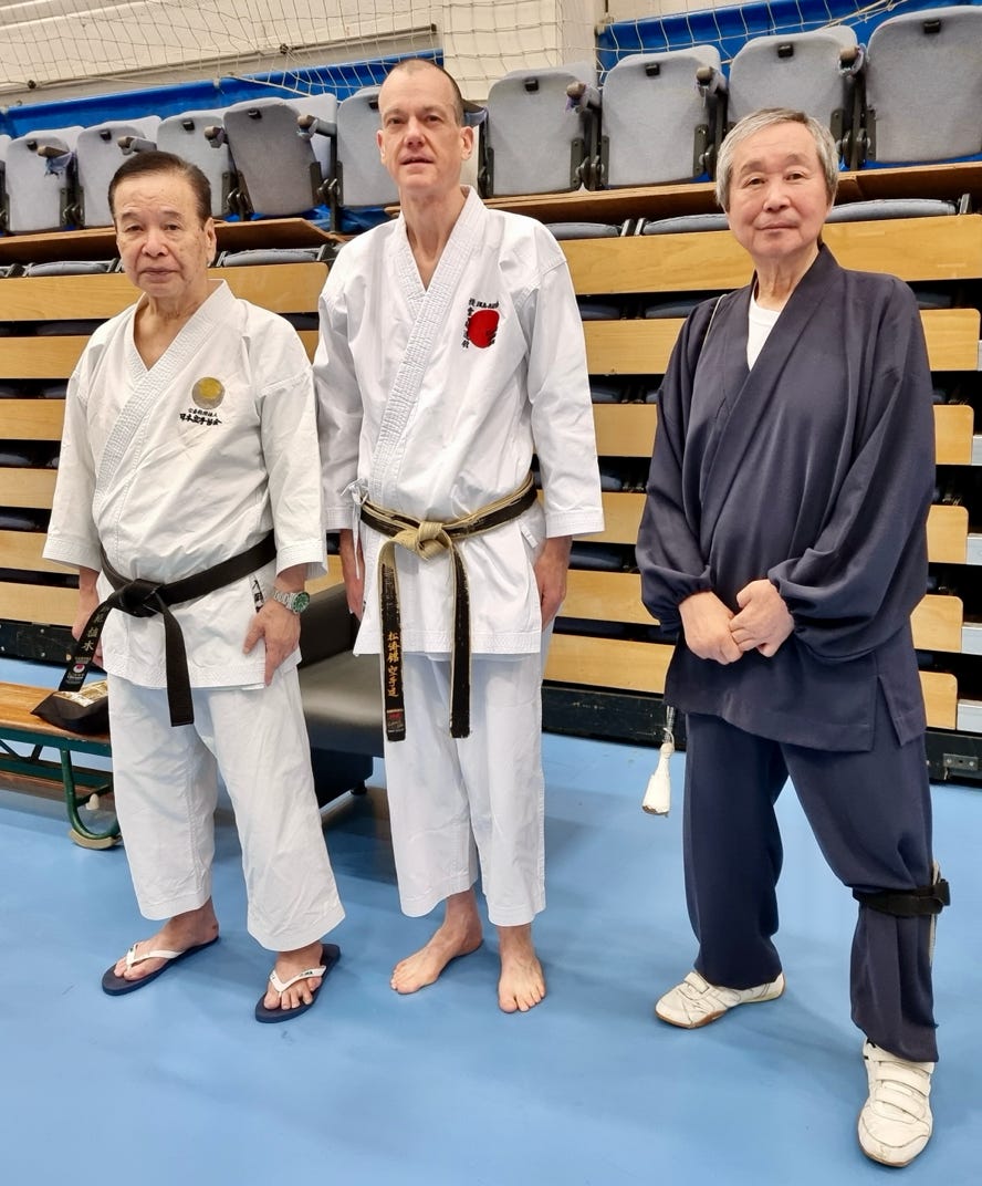 Sensei Ueki Masaaki, Sensei Dr. Christian Osterbauer, Sensei Sawada Kazuhiro